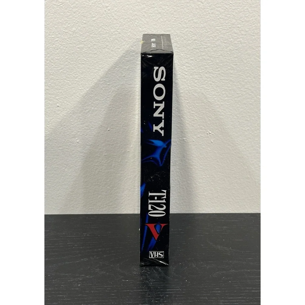 Sony T-120 Blank VHS Tape. high grade, 6 hour. New Factory Sealed